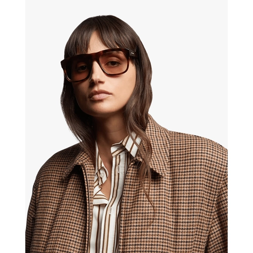 Saint Laurent SL 558 013 Havana Kare Erkek Kad�n G�zl���