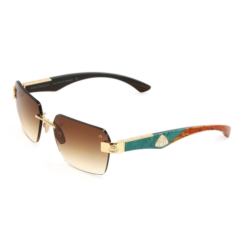 Maybach The Magic I MG-WDE-M09 Gold Wood Bronze Rimless Gunes Gozlugu