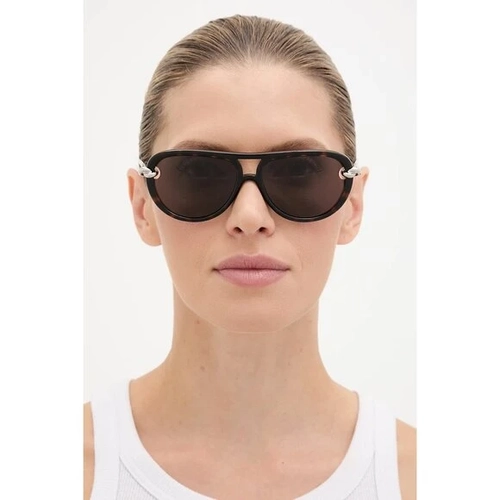 Bottega Veneta BV1418S 002 Knot Aviator Havana Gri Kad�n G�ne� G�zl���