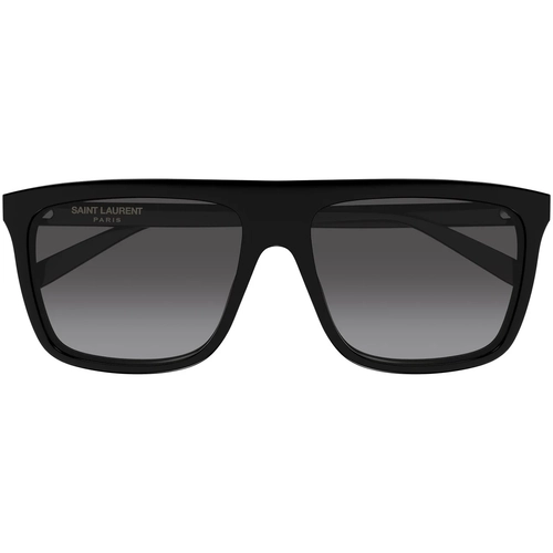 Saint Laurent SL 904 001 Black Grey Rectangle Erkek Gunes Gozlugu