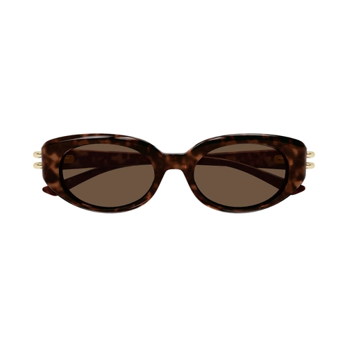 Alexander McQueen AM0469S 002 Kahve Oval Kad�n G�ne� G�zl���