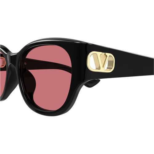 Valentino VG0039SK 002 Black Red Rectangular Gunes Gozlugu