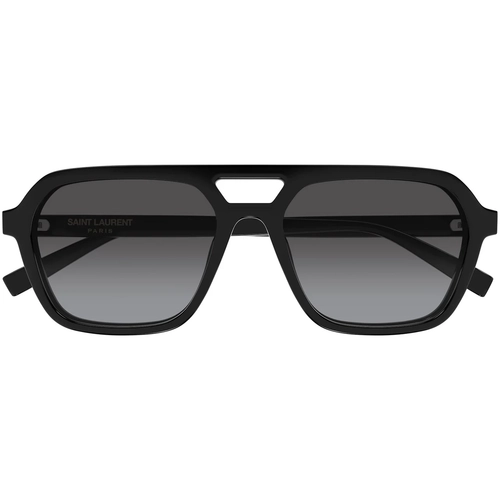 Saint Laurent SL 905 001 Black Grey Aviator Unisex Gunes Gozlugu