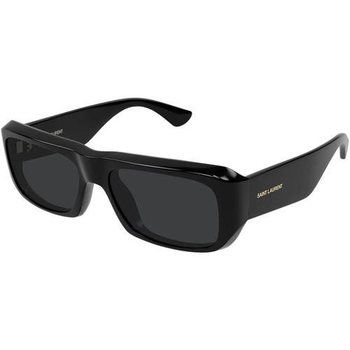 Saint Laurent SL 869 001 Black Rectangle Full Black Gunes Gozlugu
