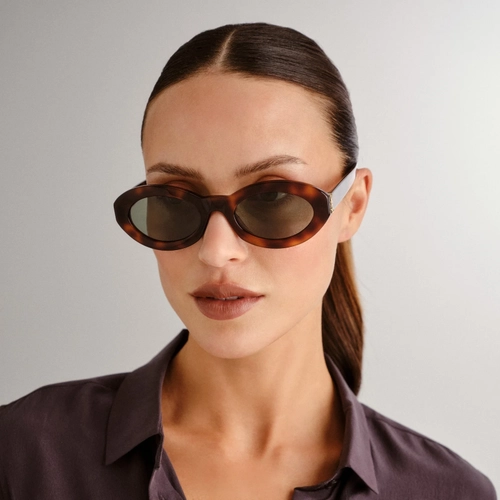 Saint Laurent SL M136 002 Havana Ye�il Kad�n G�ne� G�zl���