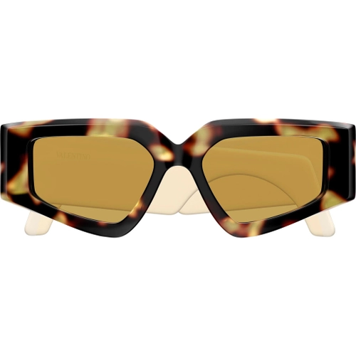 Valentino VG0006S 002 Havana Nicotine Geometric VLogo Gunes Gozlugu