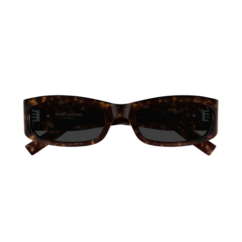 Saint Laurent SL M152 002 Dark Havana Gri Unisex G�ne� G�zl���