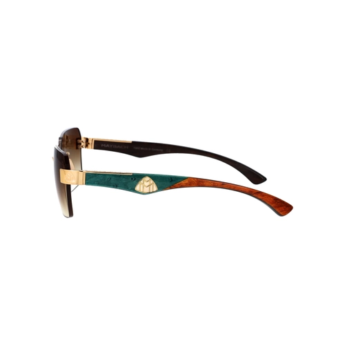 Maybach The Magic I MG-WDE-M09 Gold Wood Bronze Rimless Gunes Gozlugu