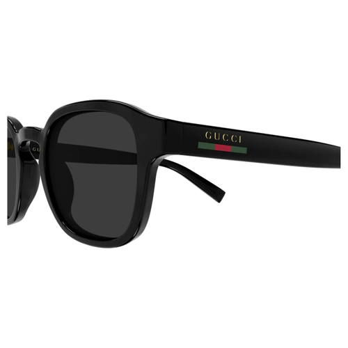Gucci GG2106S 001 Black Grey Oversize Web Erkek Gunes Gozlugu