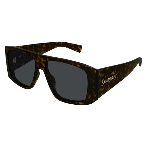 Saint Laurent SL 832 002 Havana Gri Kare Unisex G�ne� G�zl���