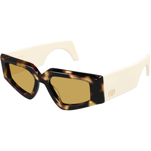 Valentino VG0006S 002 Havana Nicotine Geometric VLogo Gunes Gozlugu
