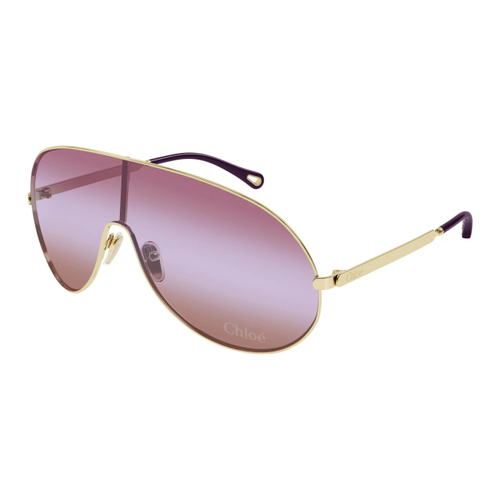 Chloe CH0283S 003 Kad�n G�ne� G�zl��� Gold Shield K�rm�z�