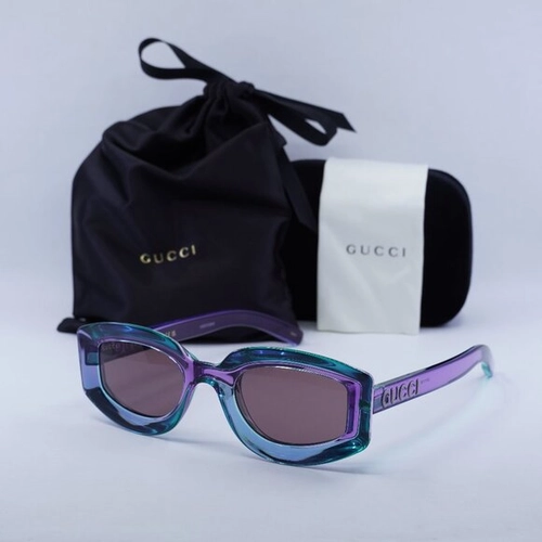 Gucci GG1719S 003 �effaf Mor Kahverengi Kad�n G�ne� G�zl���