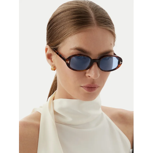 Tom Ford TF1364 53V Blonde Havana Mavi Kad�n G�ne� G�zl���