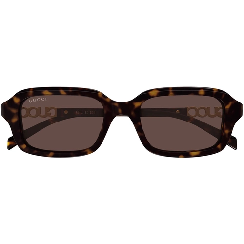 Gucci GG2152S 002 Dark Havana Brown Rectangle Kadin Gunes Gozlugu