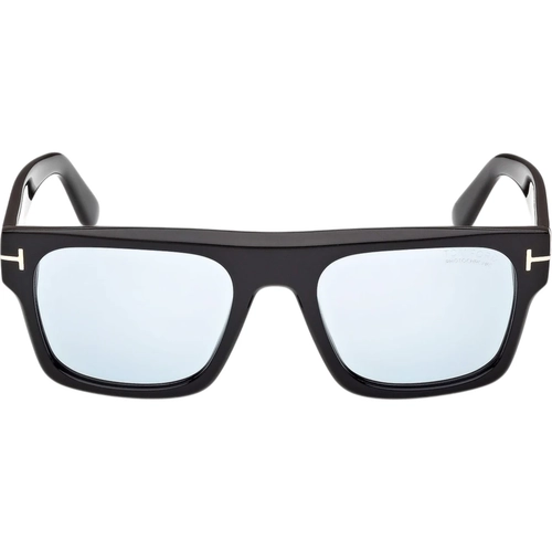 Tom Ford Cyrus-02 FT1337 01V Erkek G�ne� G�zl��� Siyah Mavi Lens
