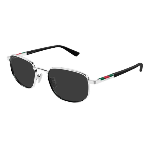 Gucci GG2093S 001 Erkek G�ne� G�zl��� Silver Dikd�rtgen
