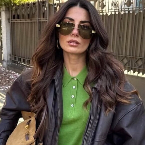 Bottega Veneta BV1342S 003 Alt�n Ye�il Unisex G�ne� G�zl���