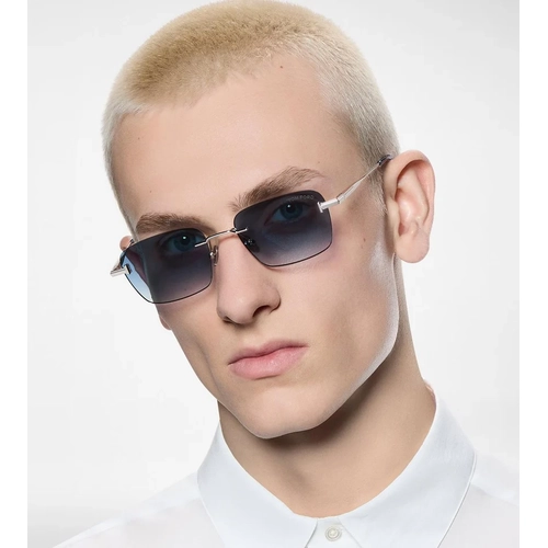 Tom Ford Jake-02 FT1354 16W Parlak Paladyum Mavi Degrade Unisex G�ne� G�zl���