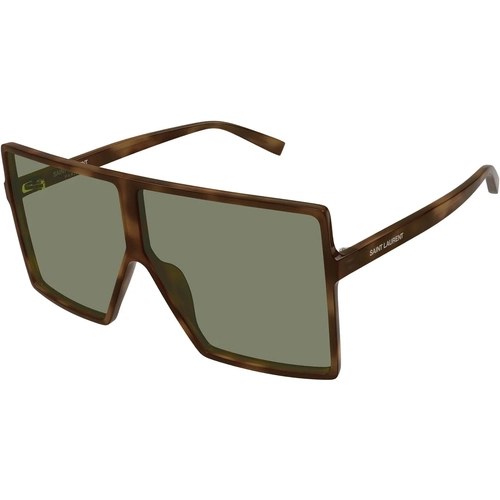 Saint Laurent SL 909 BETTY S 003 Havana Green Kadin Gunes Gozlugu