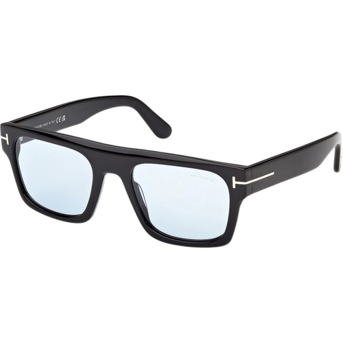 Tom Ford Cyrus-02 FT1337 01V Erkek G�ne� G�zl��� Siyah Mavi Lens
