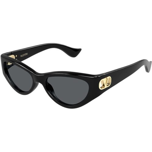 Valentino VG0014S 001 Black Grey Cat Eye VLogo Gunes Gozlugu
