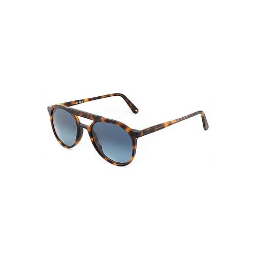 L.G.R Pilot Unisex Havana Maculato 39 // Blue HD Gradient Lgr Gne Gzl