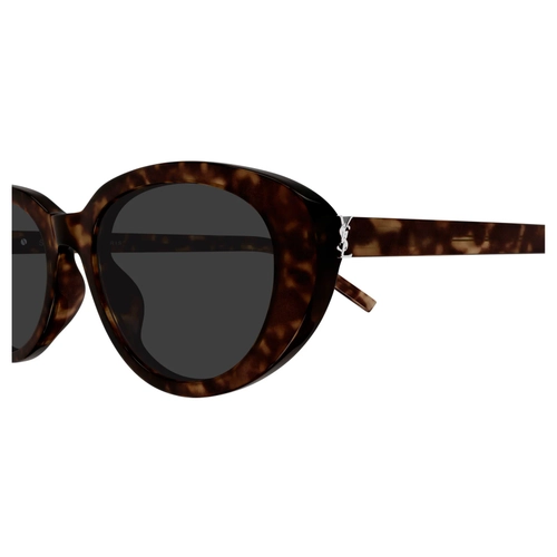Saint Laurent SL M154 002 Medium Havana Gri Oval Cat Eye Kad�n G�ne� G�zl���