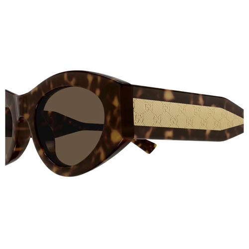 Gucci GG2065S 002 Havana Brown Oval Kadin Gunes Gozlugu