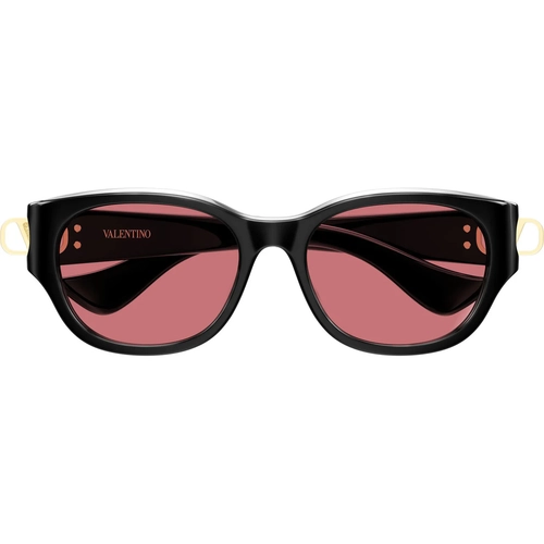 Valentino VG0039SK 002 Black Red Rectangular Gunes Gozlugu