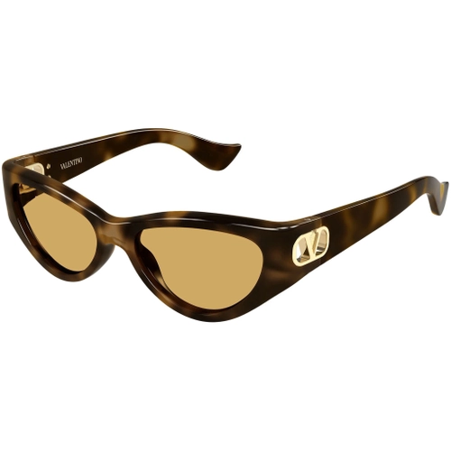 Valentino VG0014S 003 Havana Nicotine Cat Eye VLogo Gunes Gozlugu