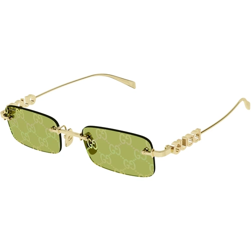 Gucci GG1808S 002 Gold Green Unisex Gunes Gozlugu