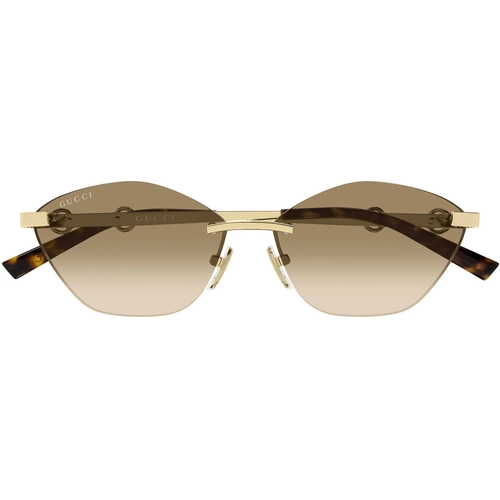 Gucci GG2050S 004 Gold Rimless Cat Eye Kadin Gunes Gozlugu