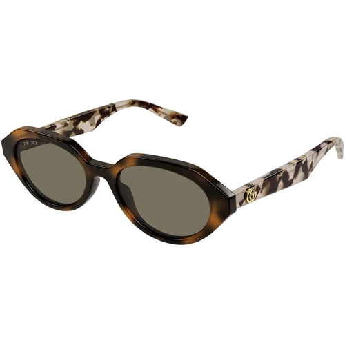 Gucci GG2178S 004 Havana Cream Tortoise Oval Gunes Gozlugu