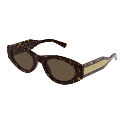 Gucci GG2065S 002 Havana Brown Oval Kadin Gunes Gozlugu