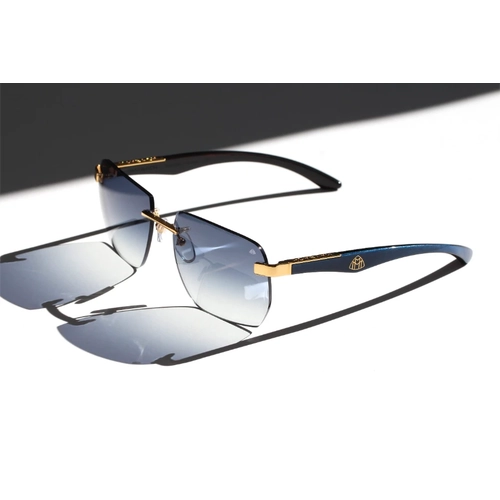 Maybach The Artist Sun I G-WCJ-M10 Altin Koyu Mavi Unisex Gunes Gozlugu