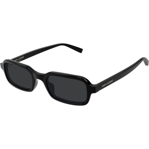 Saint Laurent SL 908 001 Black Recycled Acetate Rectangle Gunes Gozlugu
