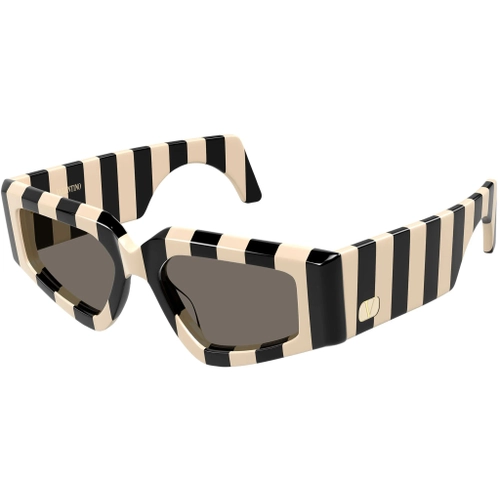 Valentino VG0006S 004 Ivory Black Stripe Grey Geometric Gunes Gozlugu