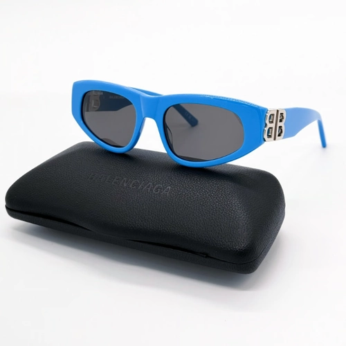 Balenciaga BB0095S 011 A��k Mavi F�me Cat?Eye Kad�n G�ne� G�zl���