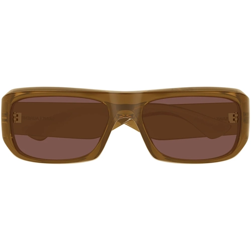Saint Laurent SL 869 004 Cognac Brown Rectangle Erkek Gunes Gozlugu