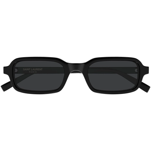 Saint Laurent SL 908 001 Black Recycled Acetate Rectangle Gunes Gozlugu