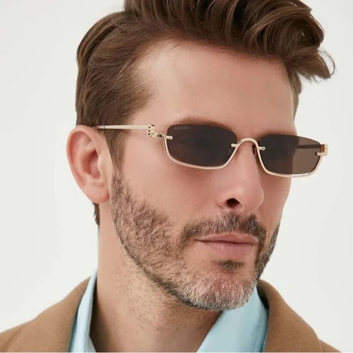 Gucci GG1278S 001 Alt�n Kahverengi Kad�n Erkek G�ne� G�zl���