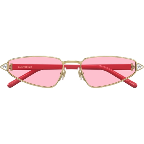 Valentino VG0035S 002 Gold Light Pink Cat Eye VLogo Gunes Gozlugu