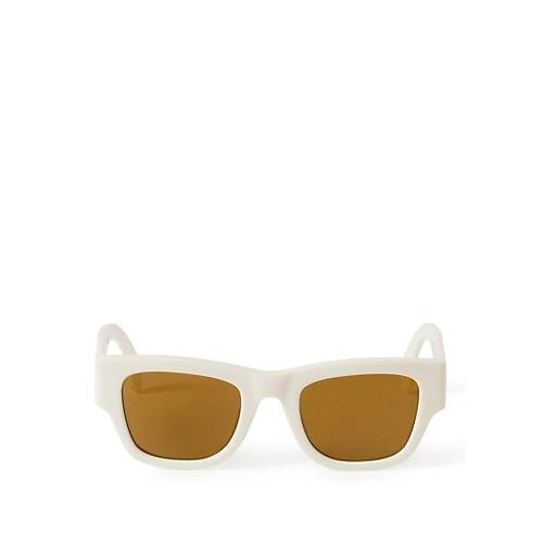 Palm Angels PERI025 0176 Beyaz Unisex Gunes Gozlugu