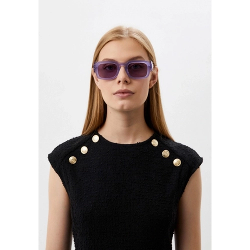 Alexander McQueen MQ0359S 002 Mor Unisex G�ne� G�zl���