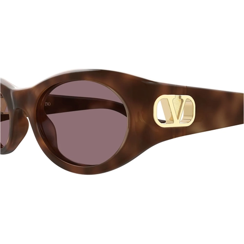 Valentino VG0015S 003 Havana Bordeaux Oval Gunes Gozlugu