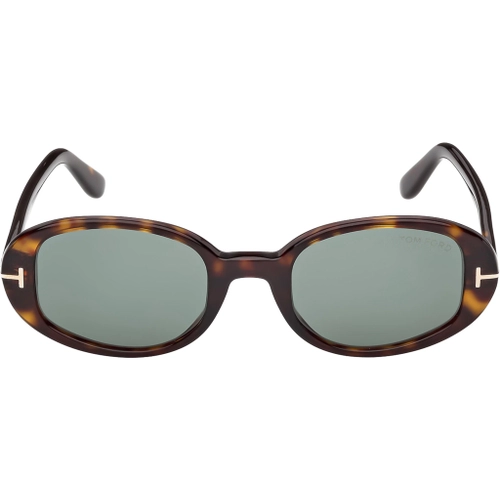 Tom Ford Iggy FT1364 52N Dark Havana Green Oval Kadin Gunes Gozlugu