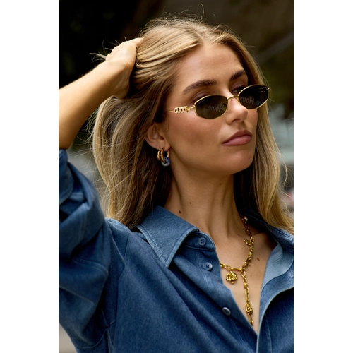 Gucci GG1802S 001 Alt�n Gri Kad�n G�ne� G�zl���