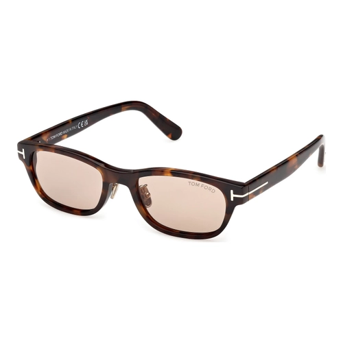 Tom Ford FT1352 52E Kad�n G�ne� G�zl��� Dark Havana Rectangular