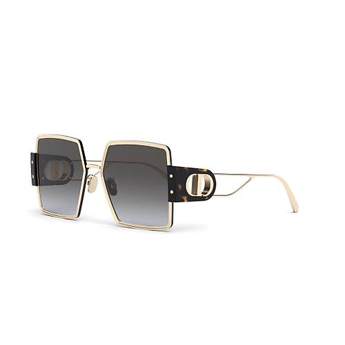 Dior 30Montaigne S4U B4A1 Gold Tortoise Square Gunes Gozlugu